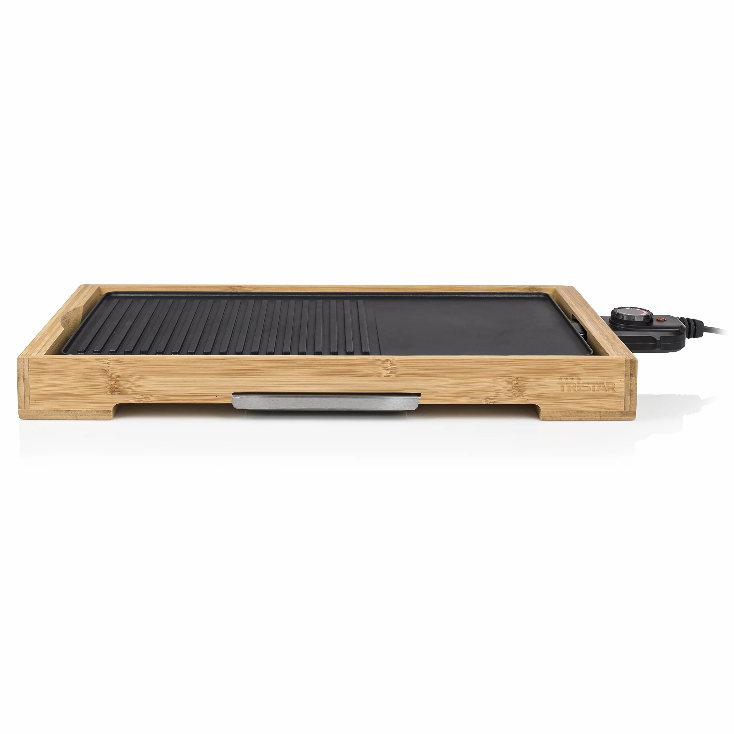 Tristar Piastra Elettrica Grill Bambù XL BP-2641, Nero