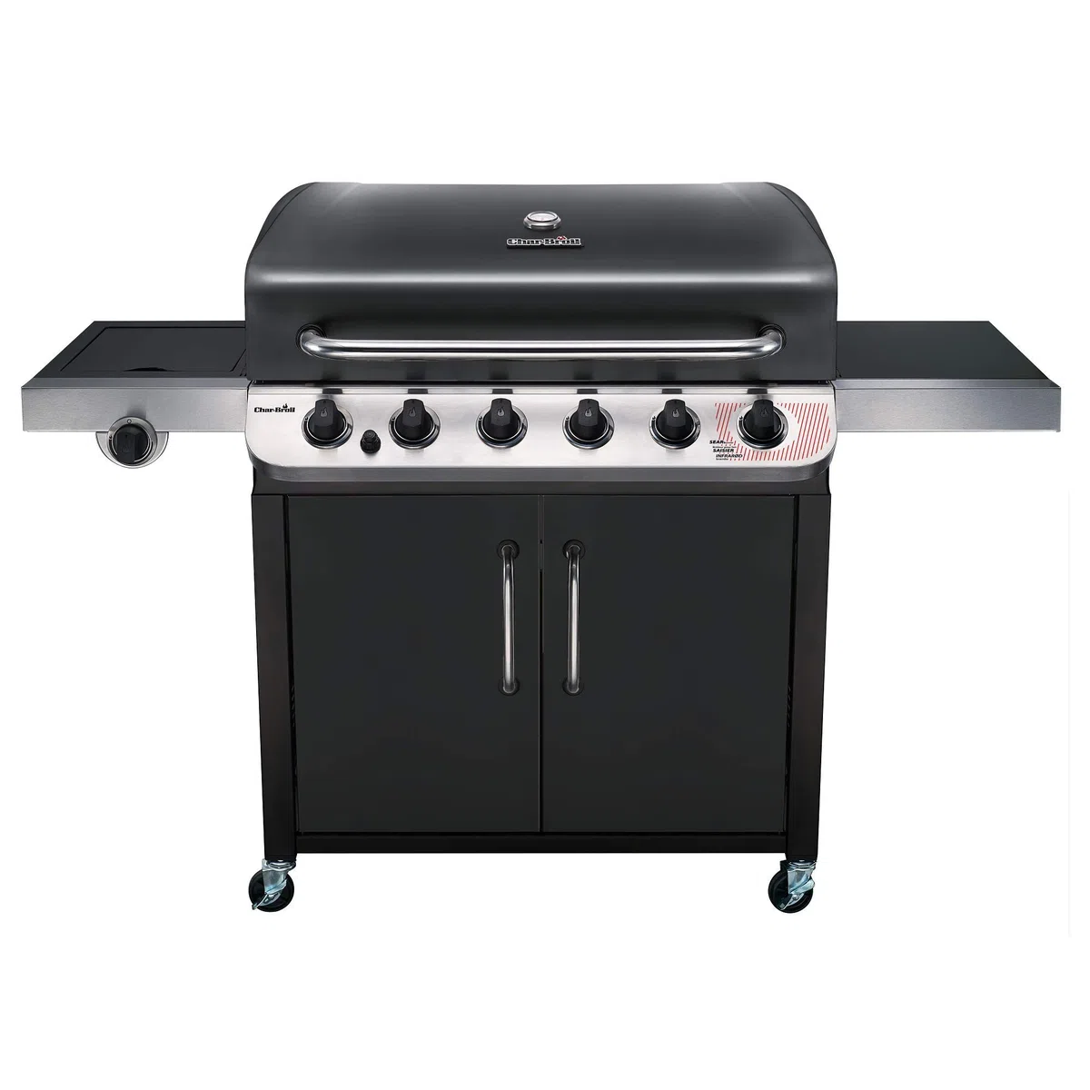 Char-Broil Convective Series 640 B XL Barbecue a gas 6 bruciatori bruciatore laterale nero