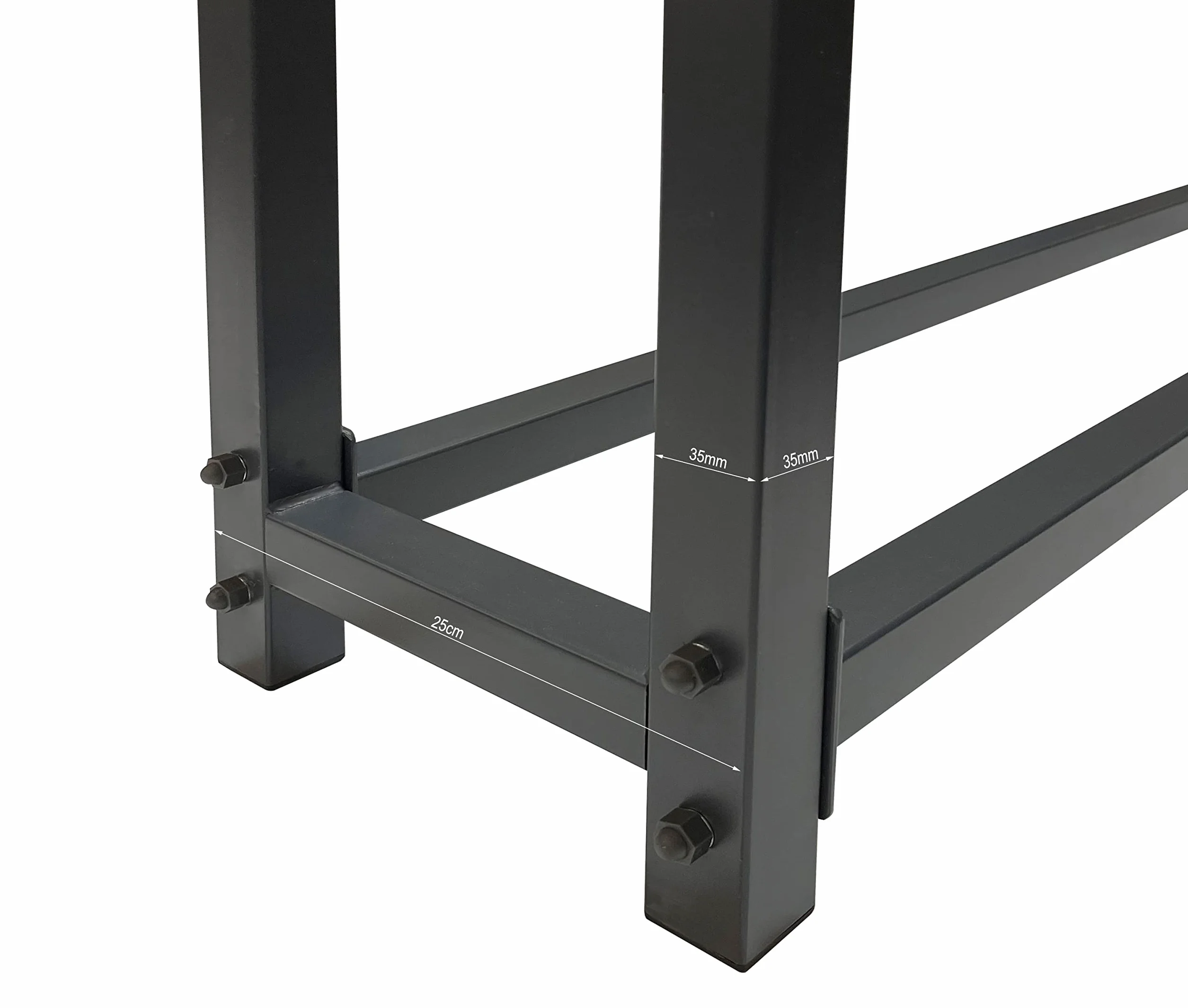 Scaffalatura in Metallo per Legna da ardere 200x25x115 cm 0,8 m3 Grigio Antracite