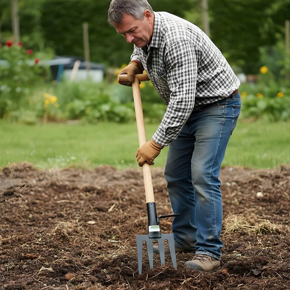 ValOak Vanga Dentata – Attrezzo Agricolo per Dissodare il Terreno con Lama 22 cm | Manico Escluso | Made in Italy