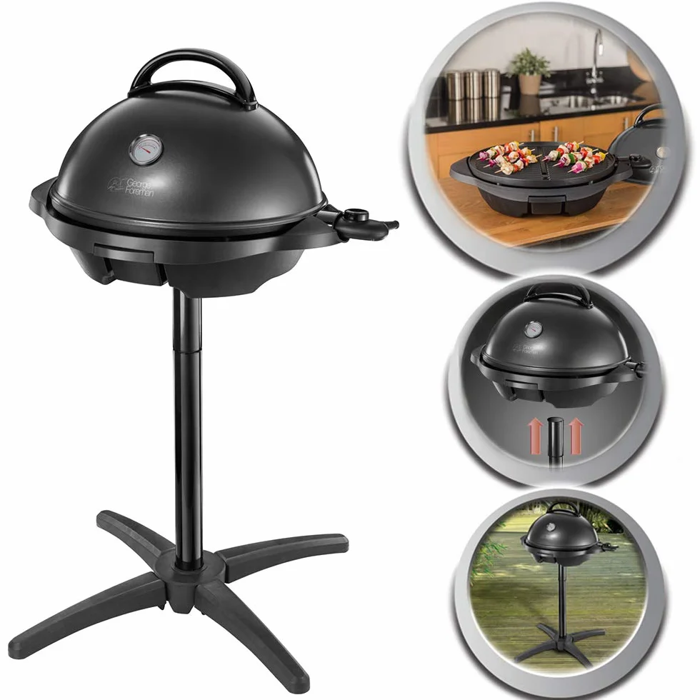 George Foreman Grill Elettrico 2 in 1 2400 W Ø44,5 cm Tavolo Pedistallo