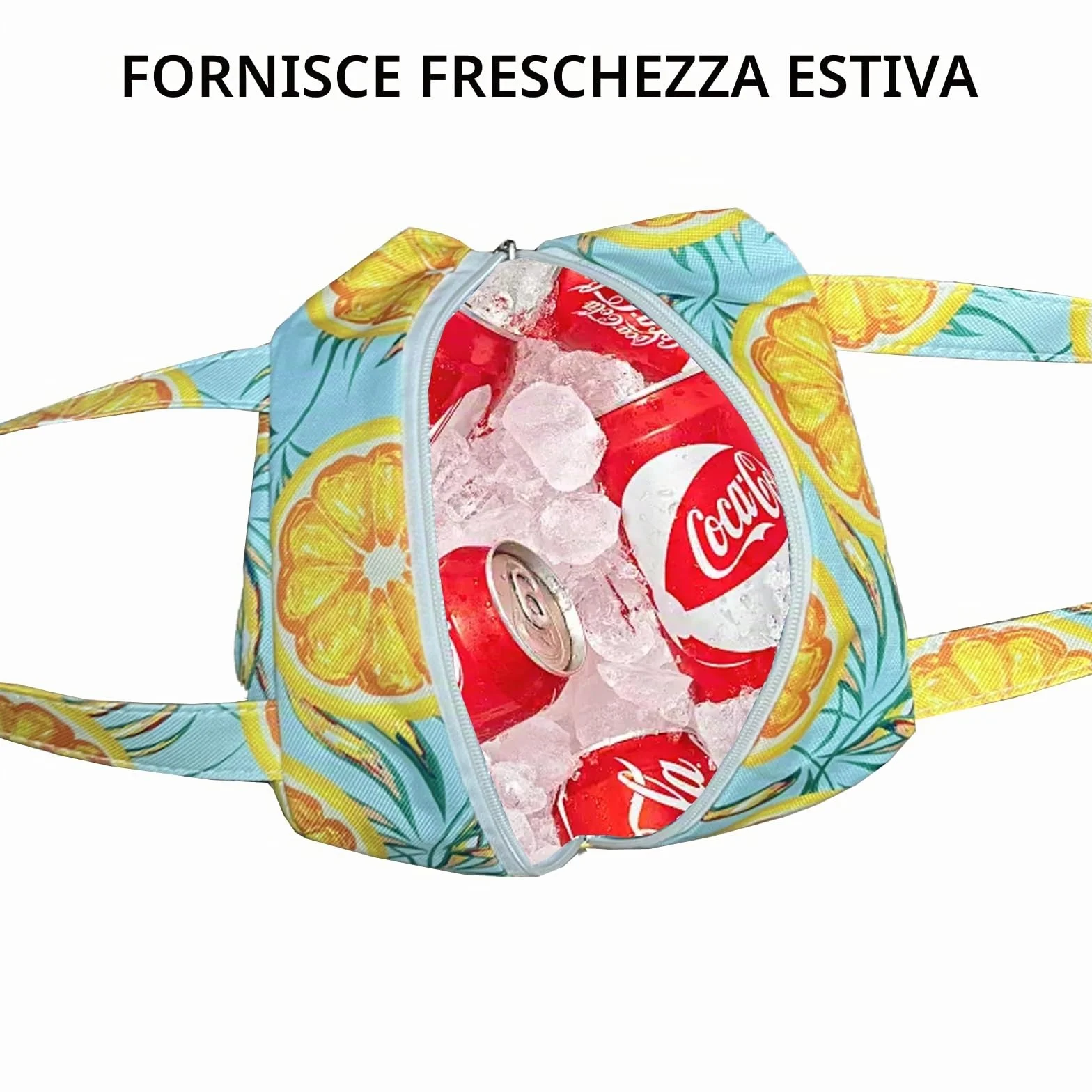 Borsa Spiaggia XXL 50L Arancione Donna Grande Impermeabile Pieghevole Termica con Cerniera