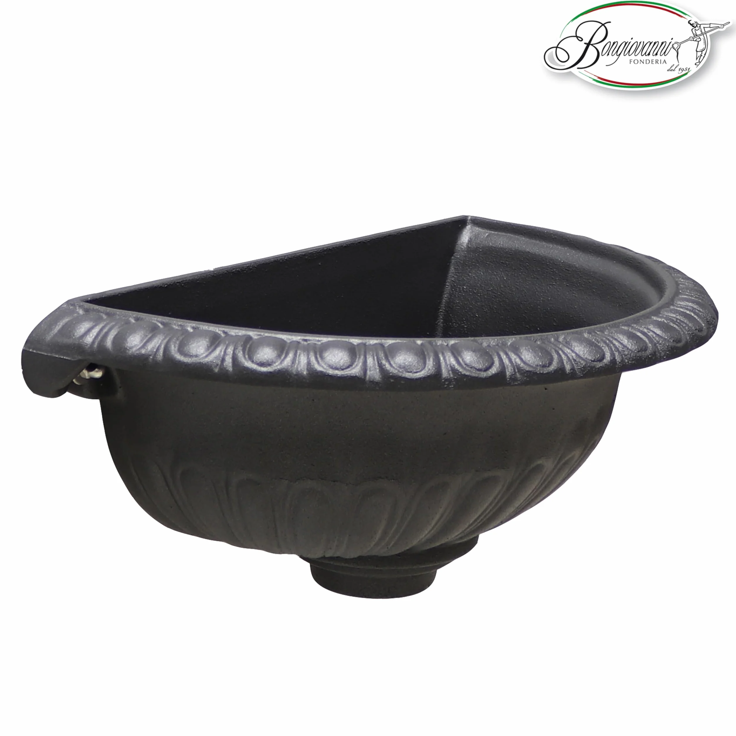 Fontana da giardino esterno | Vasca a muro modello Liberty | lavello fontana a parete | fontanella da giardino | grigio ghisa casa giardino balcone
