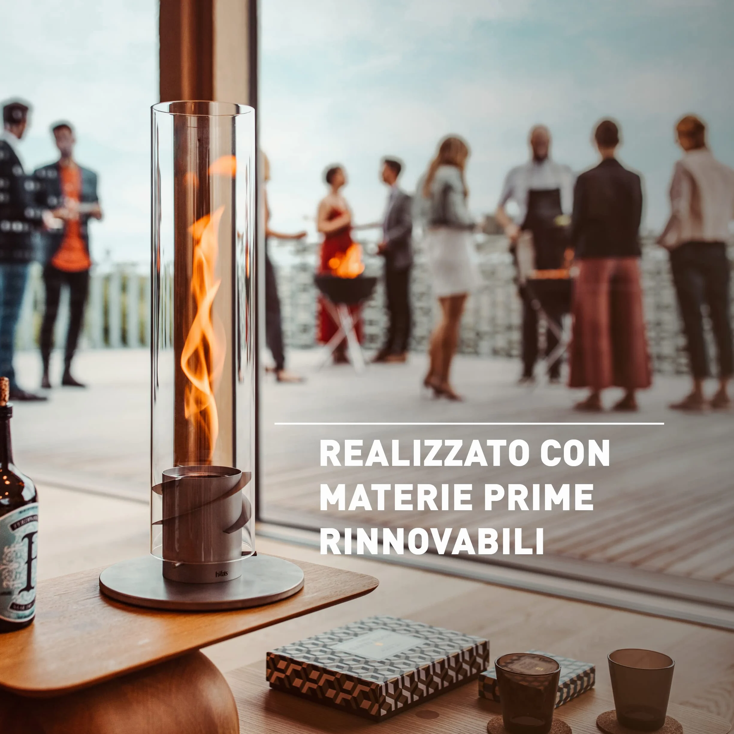 höfats - SPIN bioetanolo gel - Etanolo senza fumo e fuliggine 6x1 litro - Bioetanolo combustibile per SPIN 90 | 120 Camino da Tavolo, camino bioetanolo
