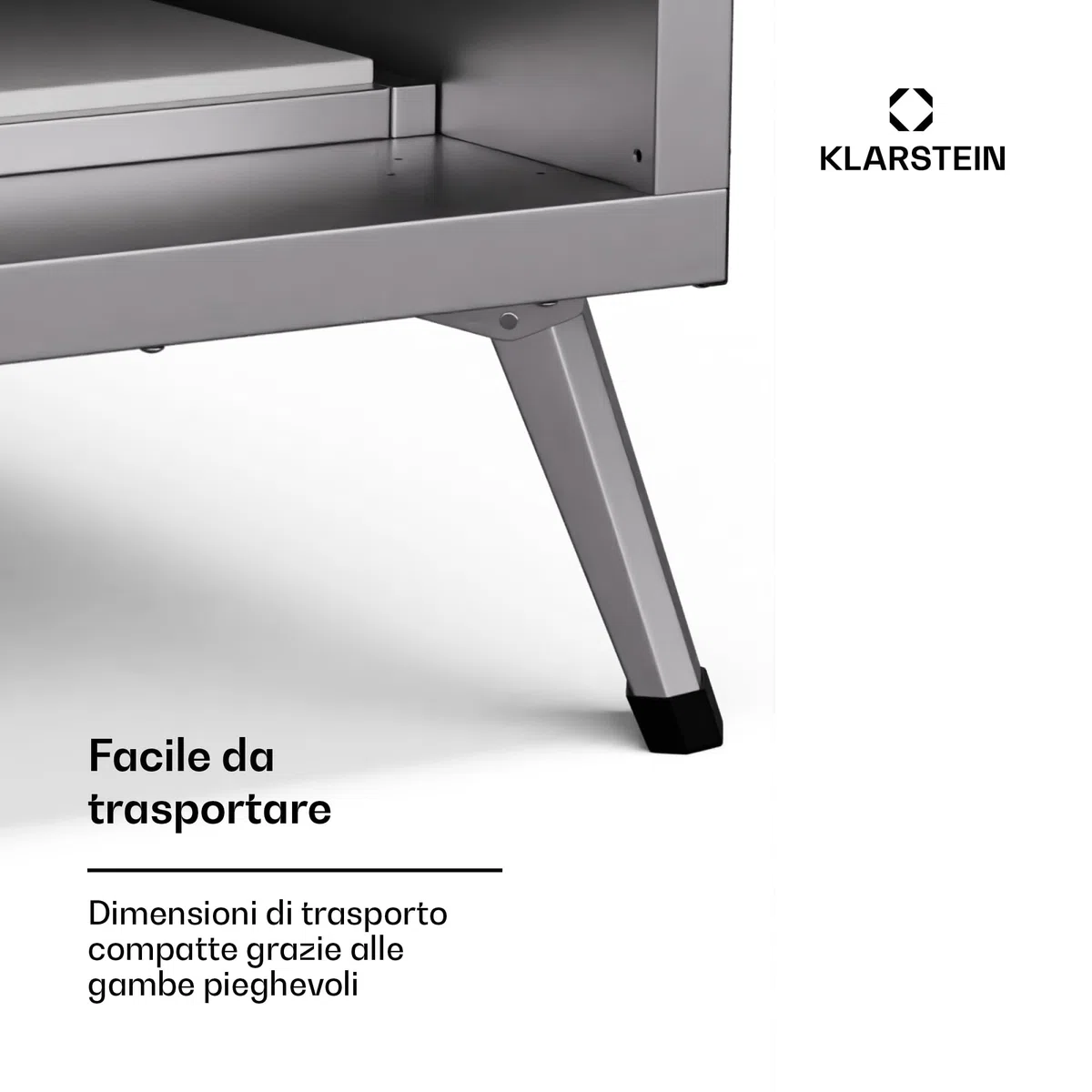 Klarstein LaFiamma Forno Per Pizza Elettrico 2200W Doppio Riscaldamento Termometro Pietra Inclusa 450°C