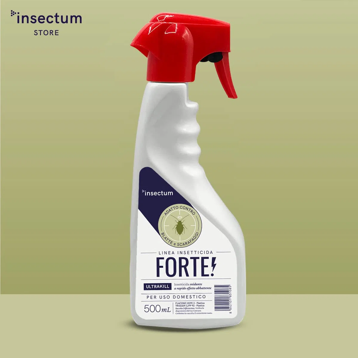 Spray blatte disinfestazione casa 2x500 ml - Coppia spray Anti scarafaggi e anti blatte a effetto abbattente - 2 bottiglie - Insetticida multinsetto antiscarafaggio e blatta