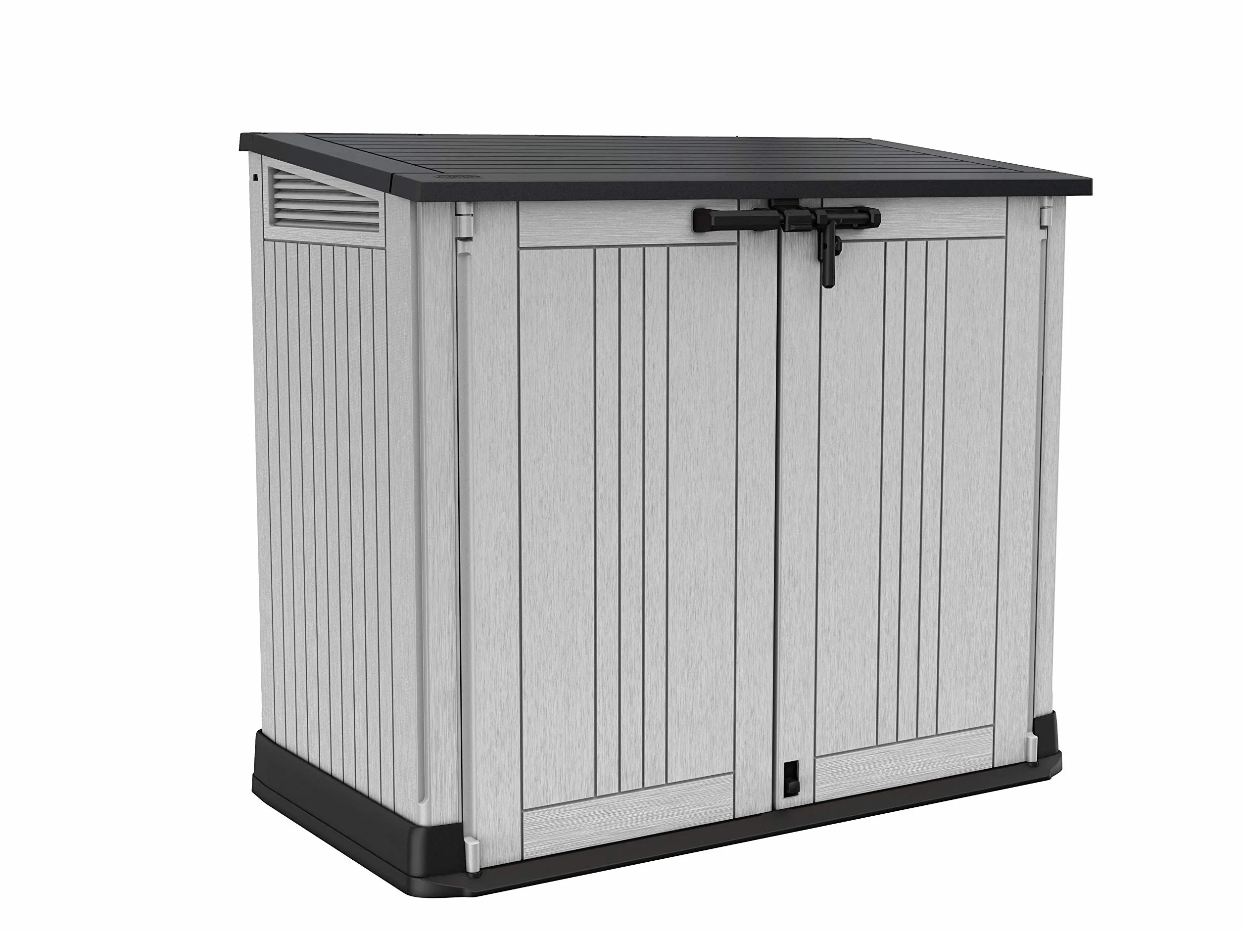 Keter Porta Attrezzi da Esterno Store-It-Out Nova 880 L 132x71,5x113,5H cm Grigio/Nero