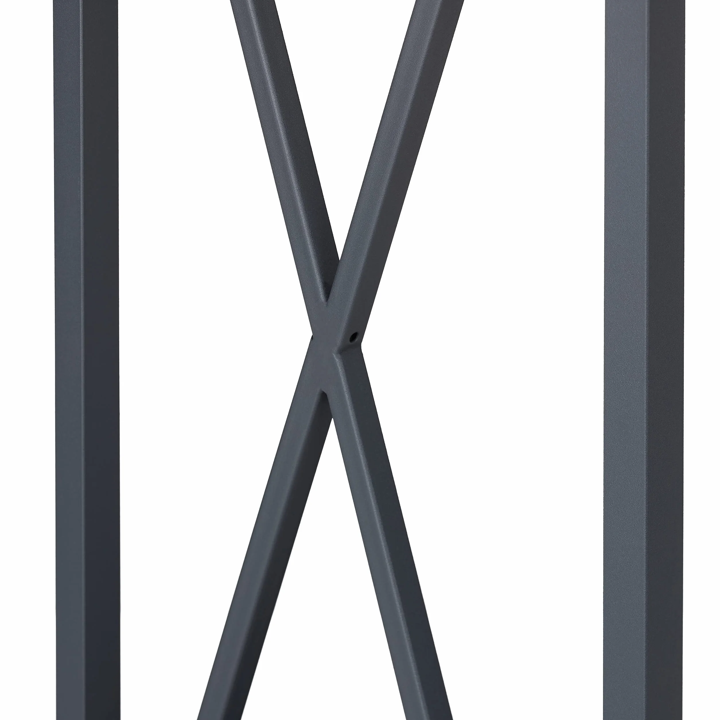 Portalegna in Metallo Relaxdays, Scaffale da Caminetto per Legna 80,5x34x25 cm Grigio