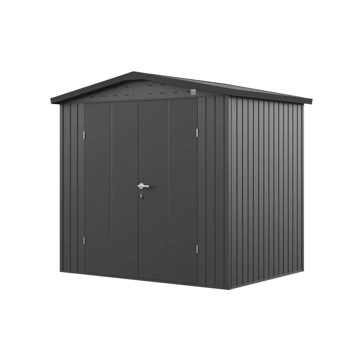 GFP Primeyard Casetta da Giardino Metallo 210x150x205 cm Armadio da Esterno per Attrezzi Antracite