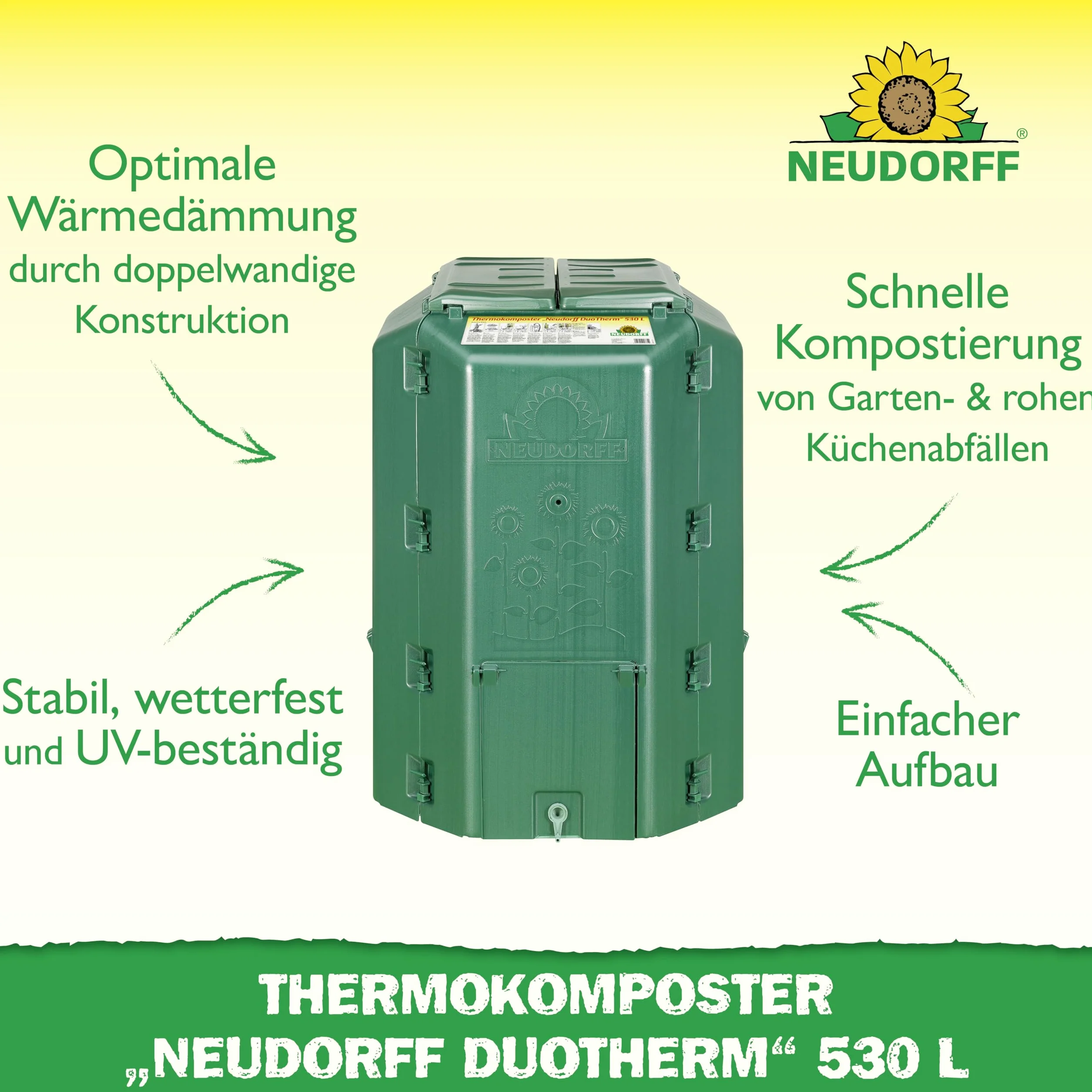 Neudorf 775 Thermo composter 530 l Duotherm