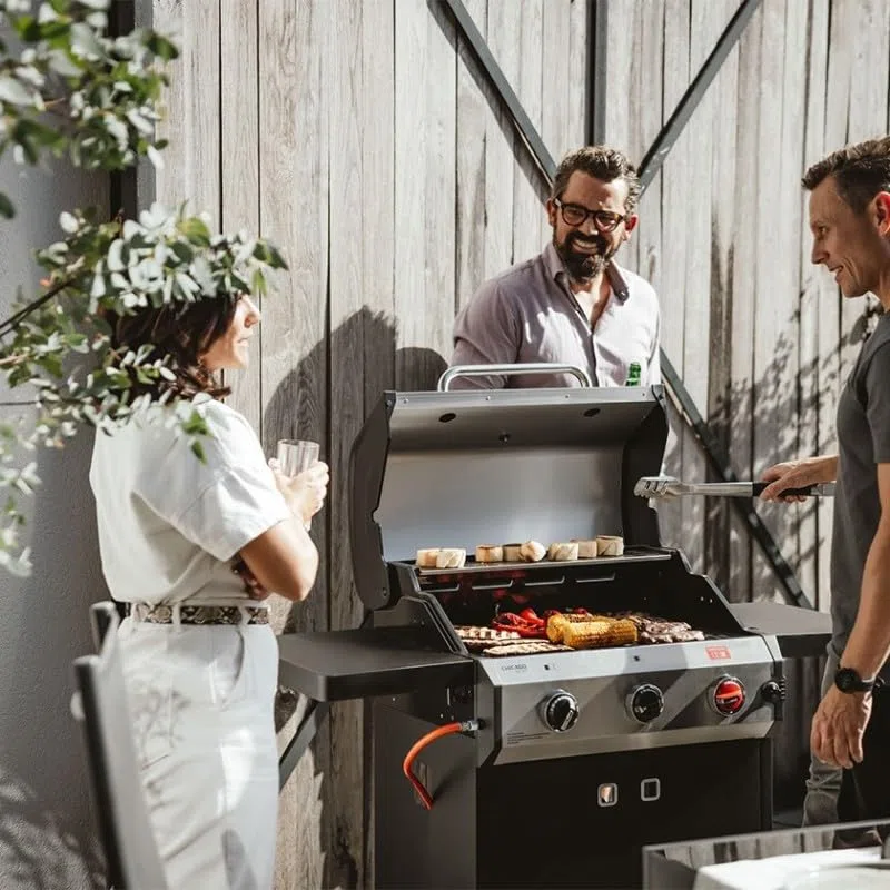 Enders Barbecue a gas Chicago Next 3 R Turbo 3 bruciatori 1 Turbo Zone Switch Grid 60x42 cm 10,6 KW