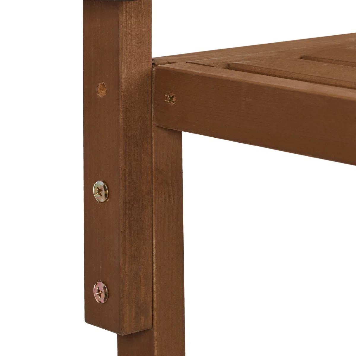 Relaxdays Tavolino Pieghevole da Balcone Regolabile in Altezza HxL 60x45 cm Marrone Scuro