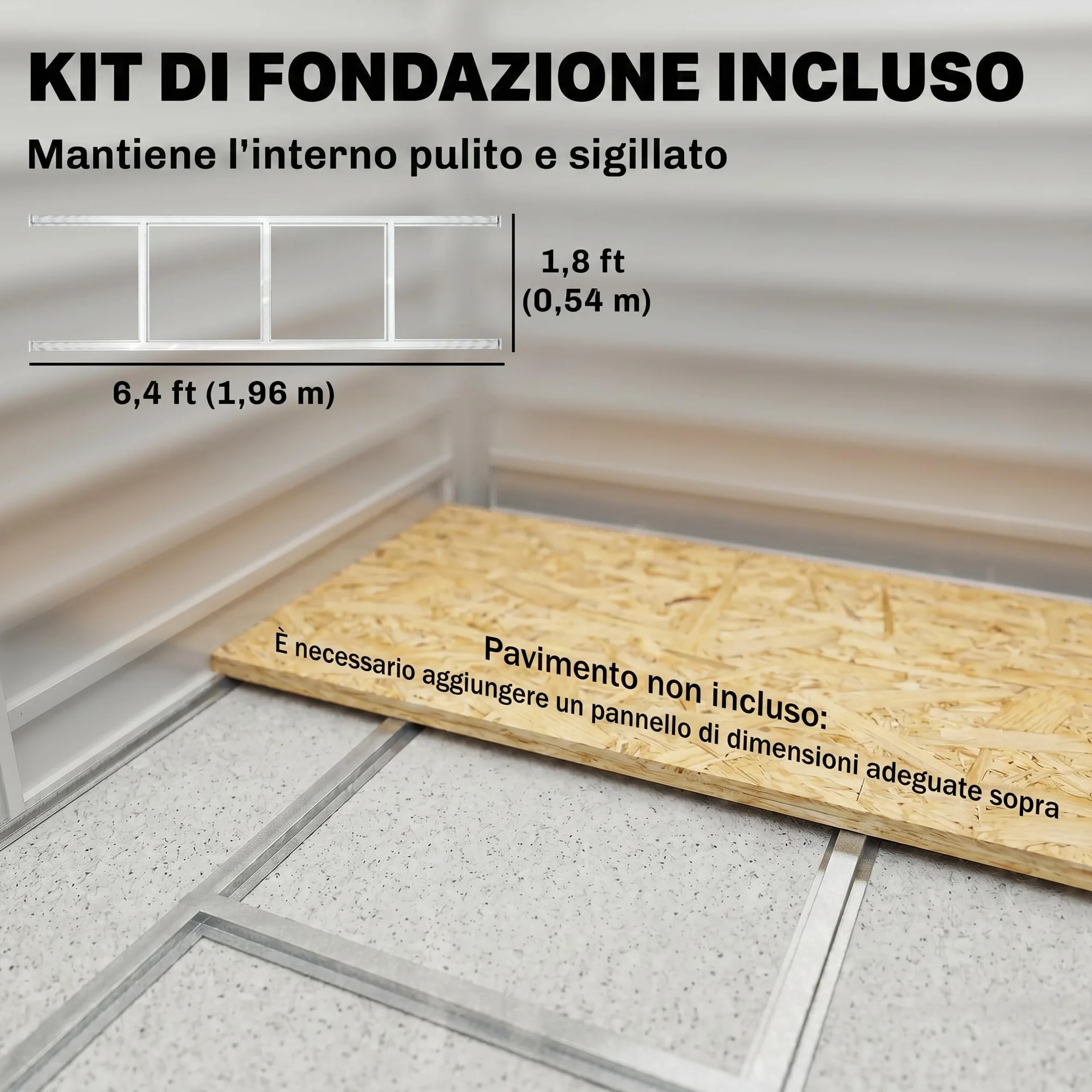 Outsunny Casetta da Giardino 2.36 m² Lamiera d'Acciaio 4 Prese d'Aria 2 Porte Scorrevoli Capanno Porta Attrezzi Tetto Inclinato 213x120x194 cm Grigio Scuro