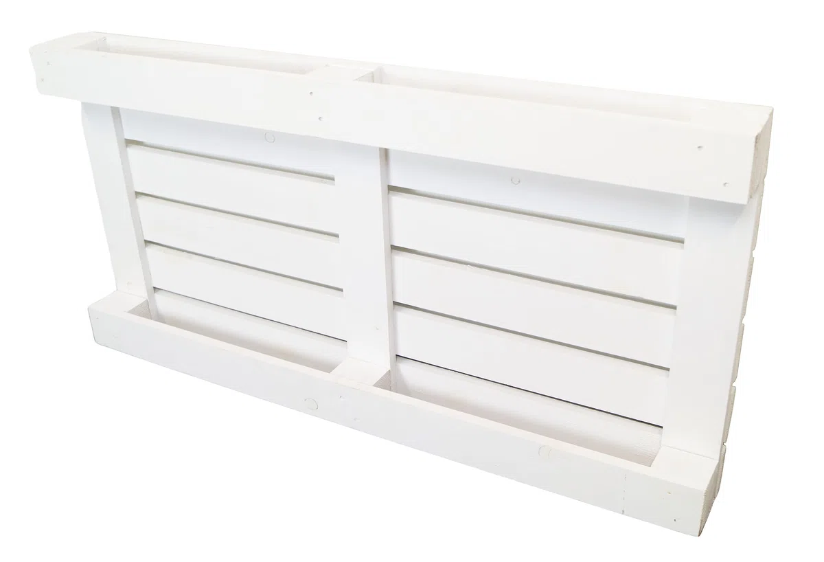 Pallet in legno bianco shabby chic 120 x 60 x 12,5 cm – Pallet monouso di ricambio Upcycling Table (1 pezzo)