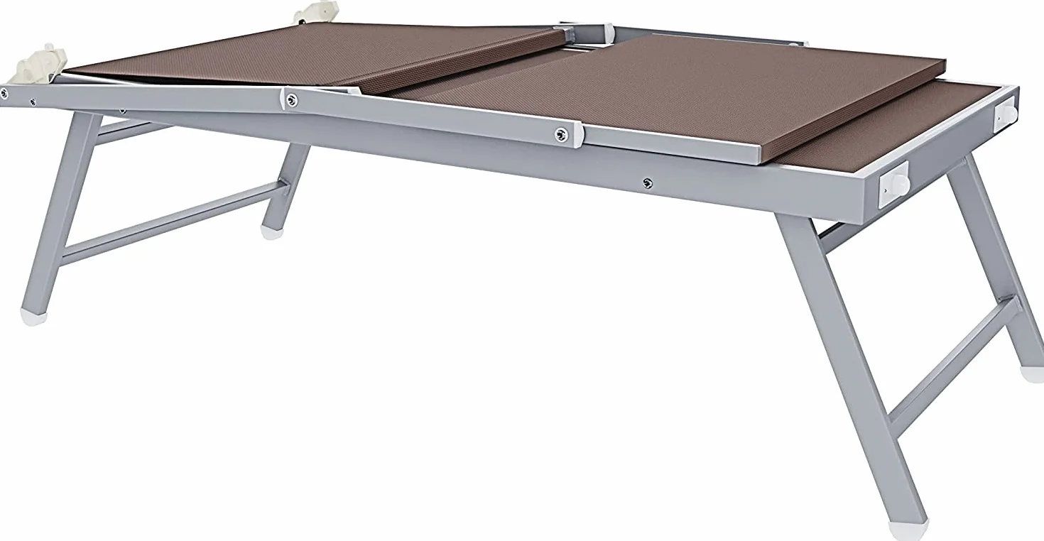 Coppia Di Lettini Prendisole Pieghevole In Alluminio 182 x 60 x 38 cm