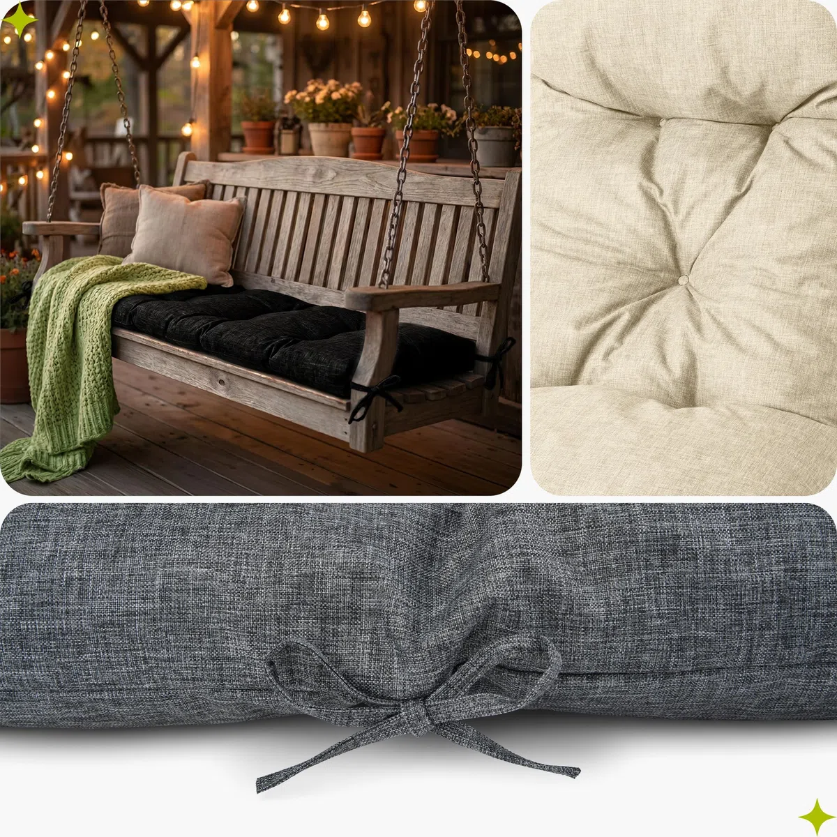 Garronda Impermeabile Cuscino per Panca da Esterno 100 x 50 Cuscini da Esterno adatto a Giardino Balcone e Terrazza in Poliestere per Divani Sedute e Mobili Outdoor Resistente Verde GD-0219
