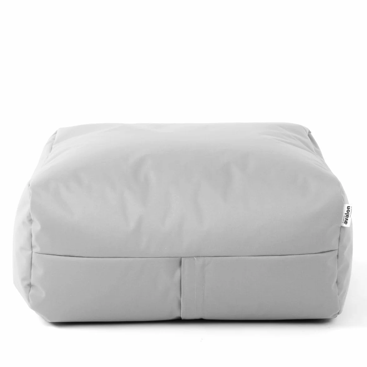 Avalon Gaia Pouf Quadrato in Tessuto Poliestere Samba 80x80x30 cm Grigio