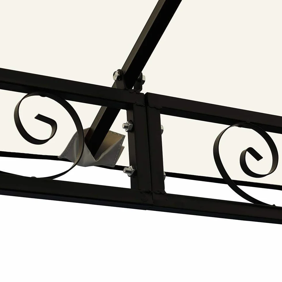 Bakaji Gazebo 3x3 mt Struttura Tubolare Acciaio Inox Antipioggia Impermeabile Antivento Beige