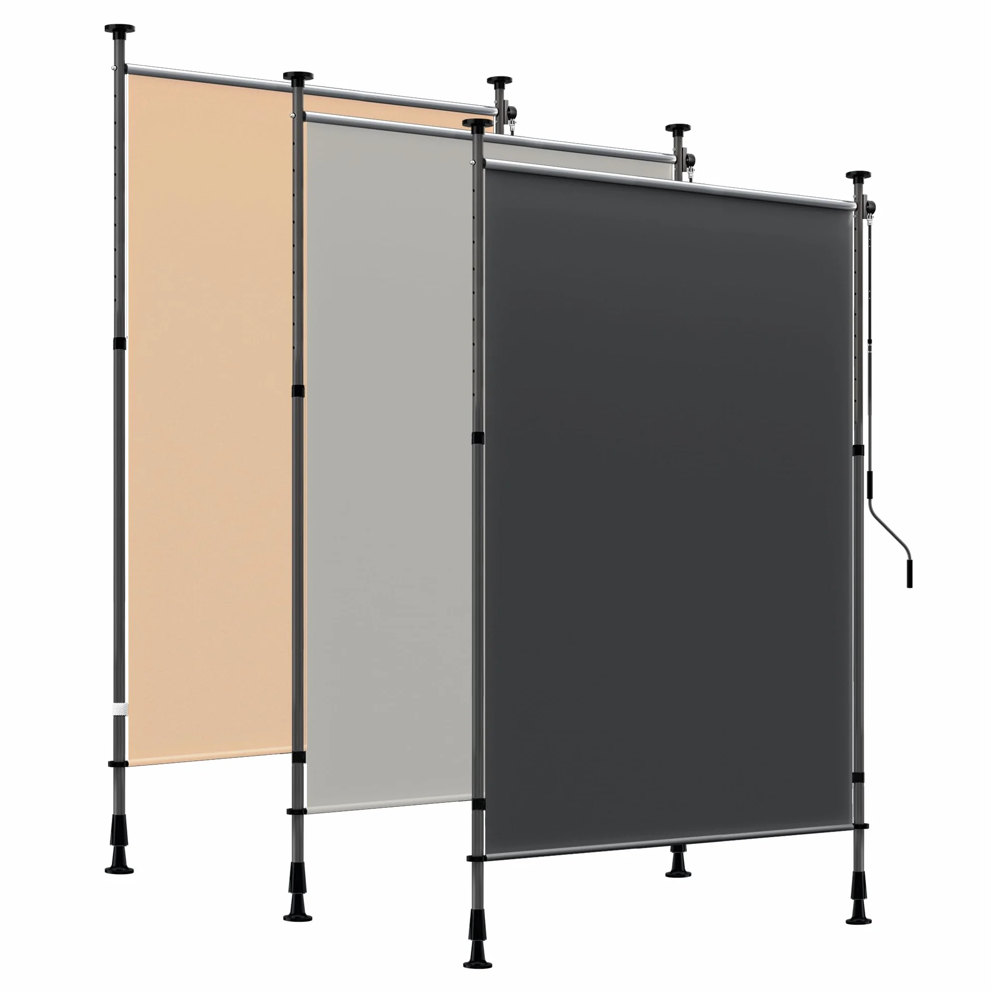 HOMEDEMO Tenda da Sole Verticale Regolabile 200x(220-310) cm Antracite Impermeabile Anti-UV