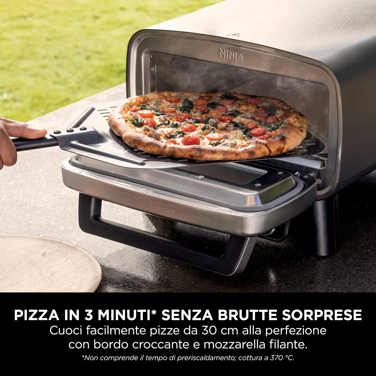 Ninja Artisan Forno elettrico per pizza e friggitrice ad aria MO201EU 30 cm