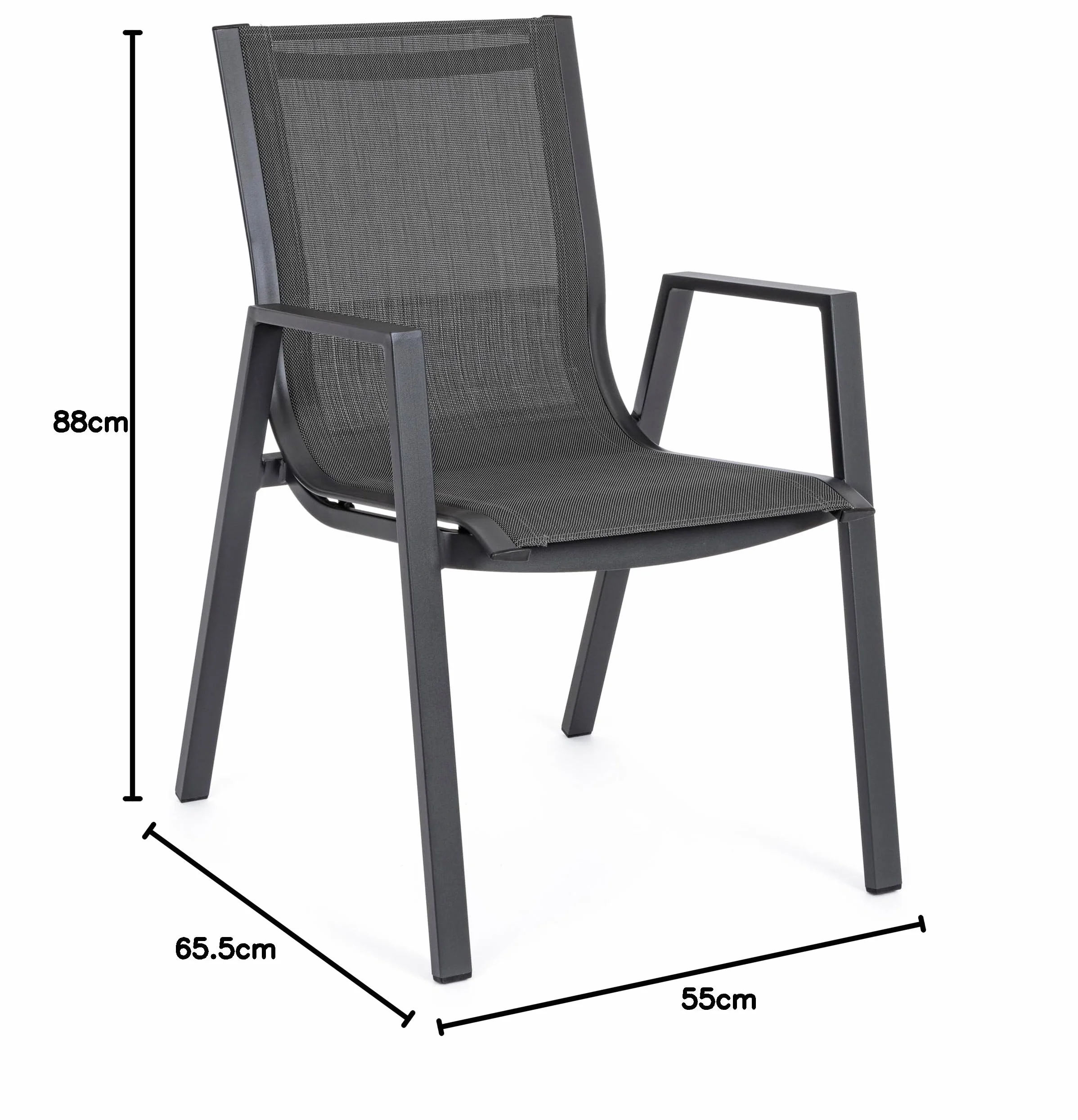 Bizzotto sedia c-br pelagius antracite yk13
