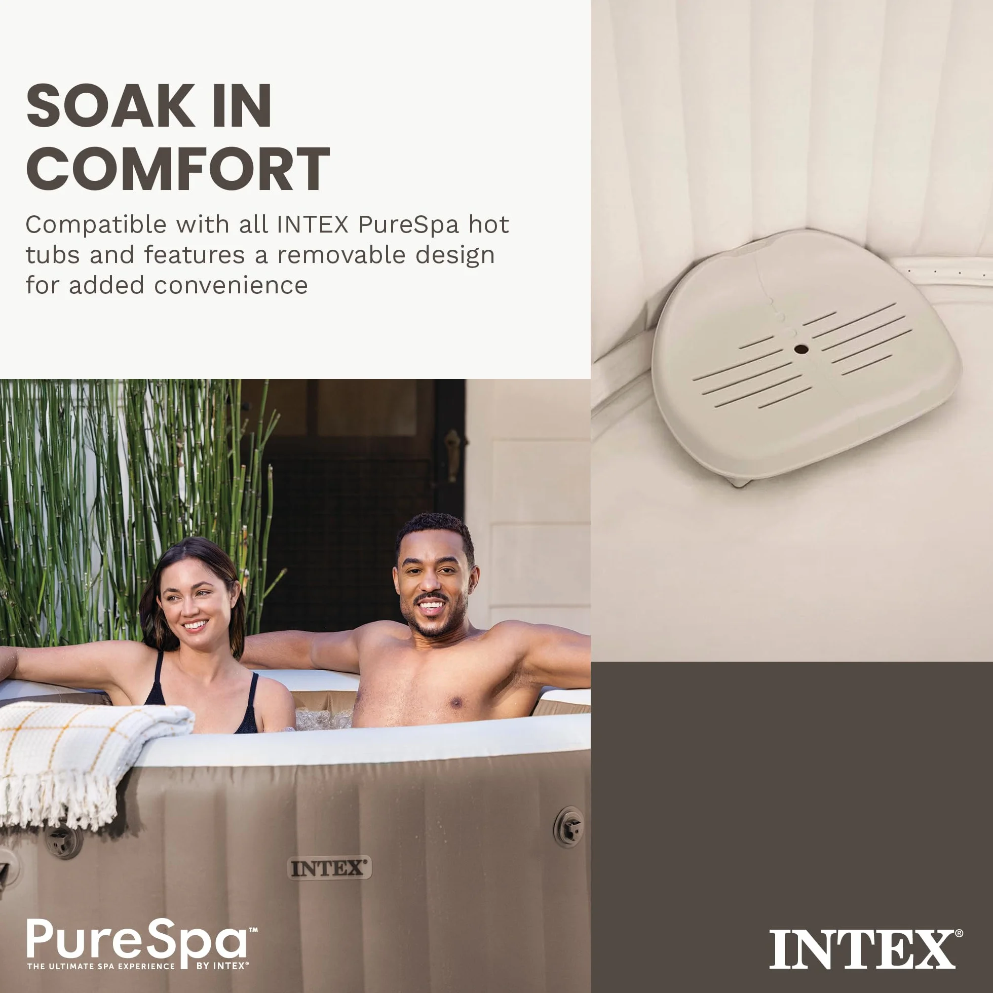 Intex PureSpa Sedile Spa, marrone chiaro