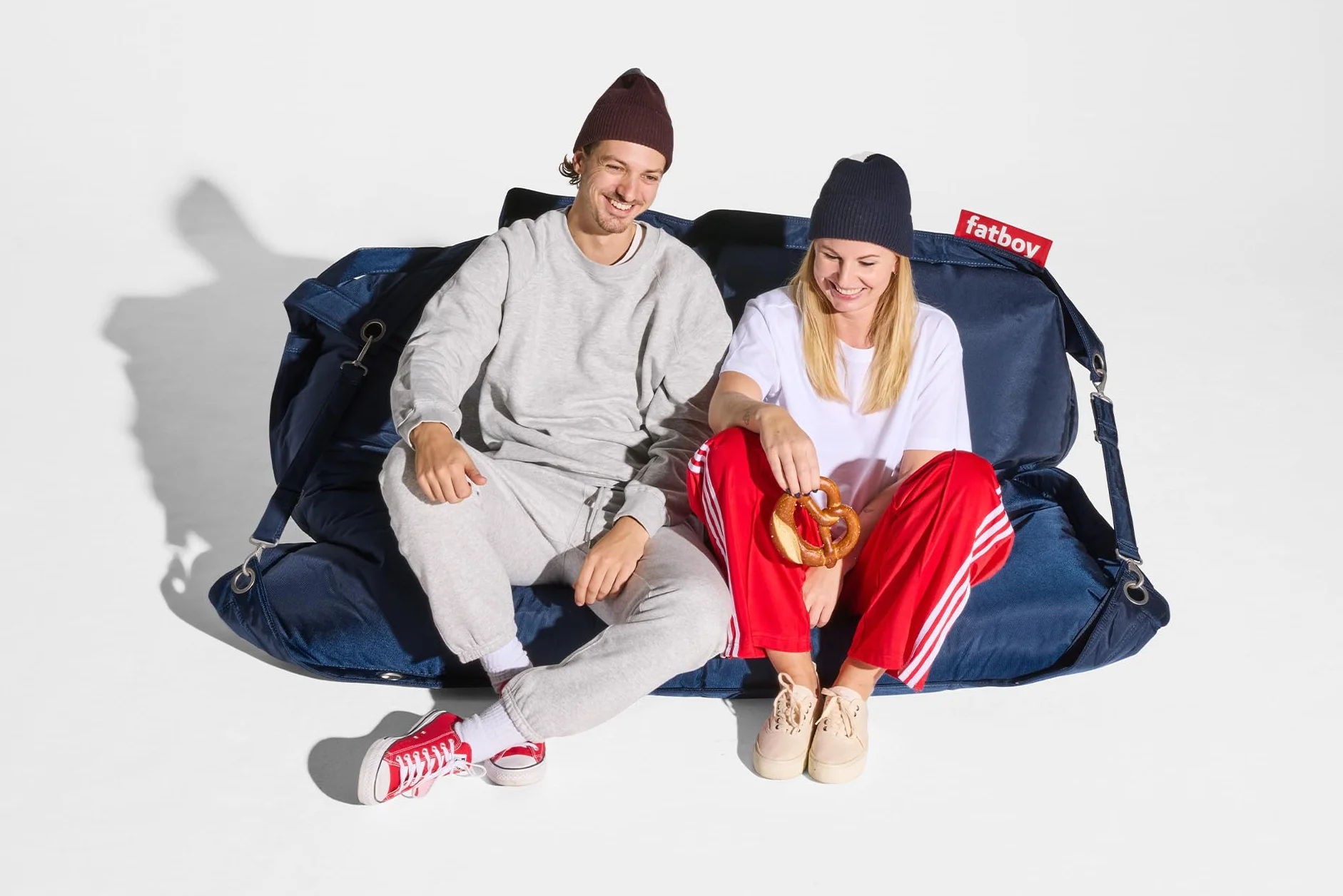 Fatboy Buggle Up Beanbag 180 x 140 cm poliuretanowa niebieska