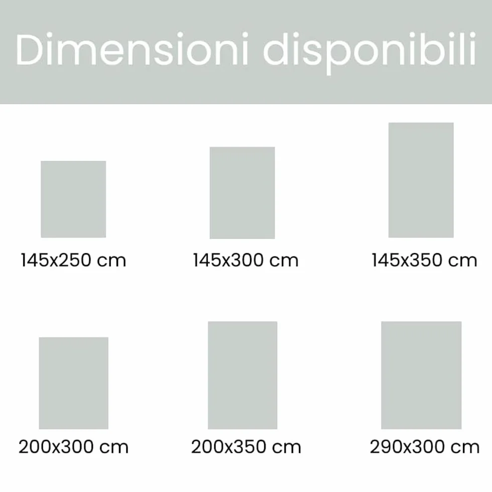 INTRECCI Tenda da Sole Impermeabile a Caduta 290x300 cm per Esterno, Verande e Balconi