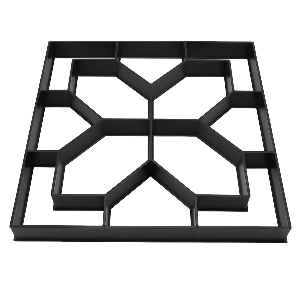 Forme In Cemento, 40X40Cm Riutilizzabile, Creatore Percorsi In Cemento Pavimentazione In Pietra per Prato, Patio, Giardino, Creatore Blocchi Terreno, Forma Pavimentazione Vialetti