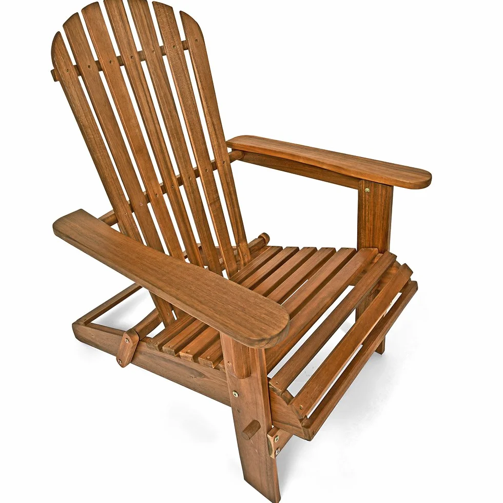 Casaria Sedia Prendisole Adirondack Inlc. Poggiapiedi Legno Acacia Sdraio Mare Pieghevole Giardino