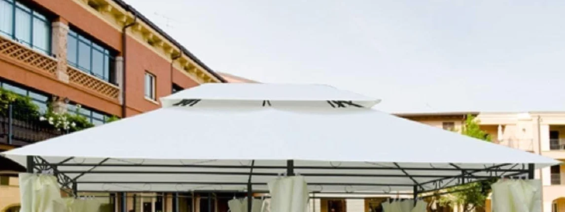 Telo di Ricambio per Gazebo 3x4 con Aggancio a Sporgenza Top Ecrù Airvent
