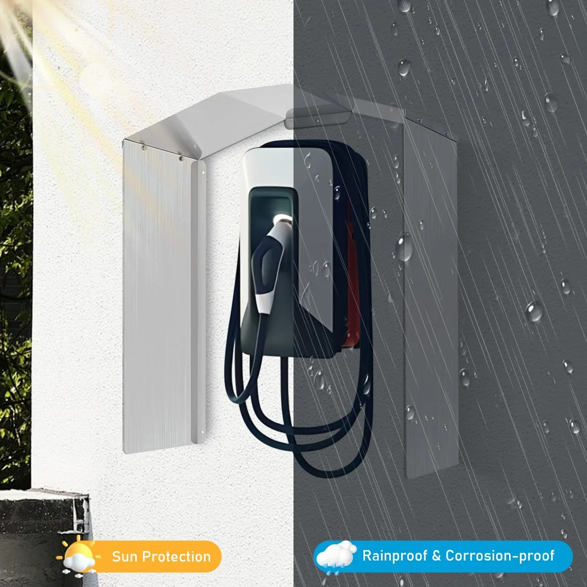 JAOGAUS Wallbox Protezione, Wallbox per Auto Elettriche per Stazione di Ricarica per Auto Elettriche, Protezione dalla Pioggia, Protezione UV, Protezione Solare