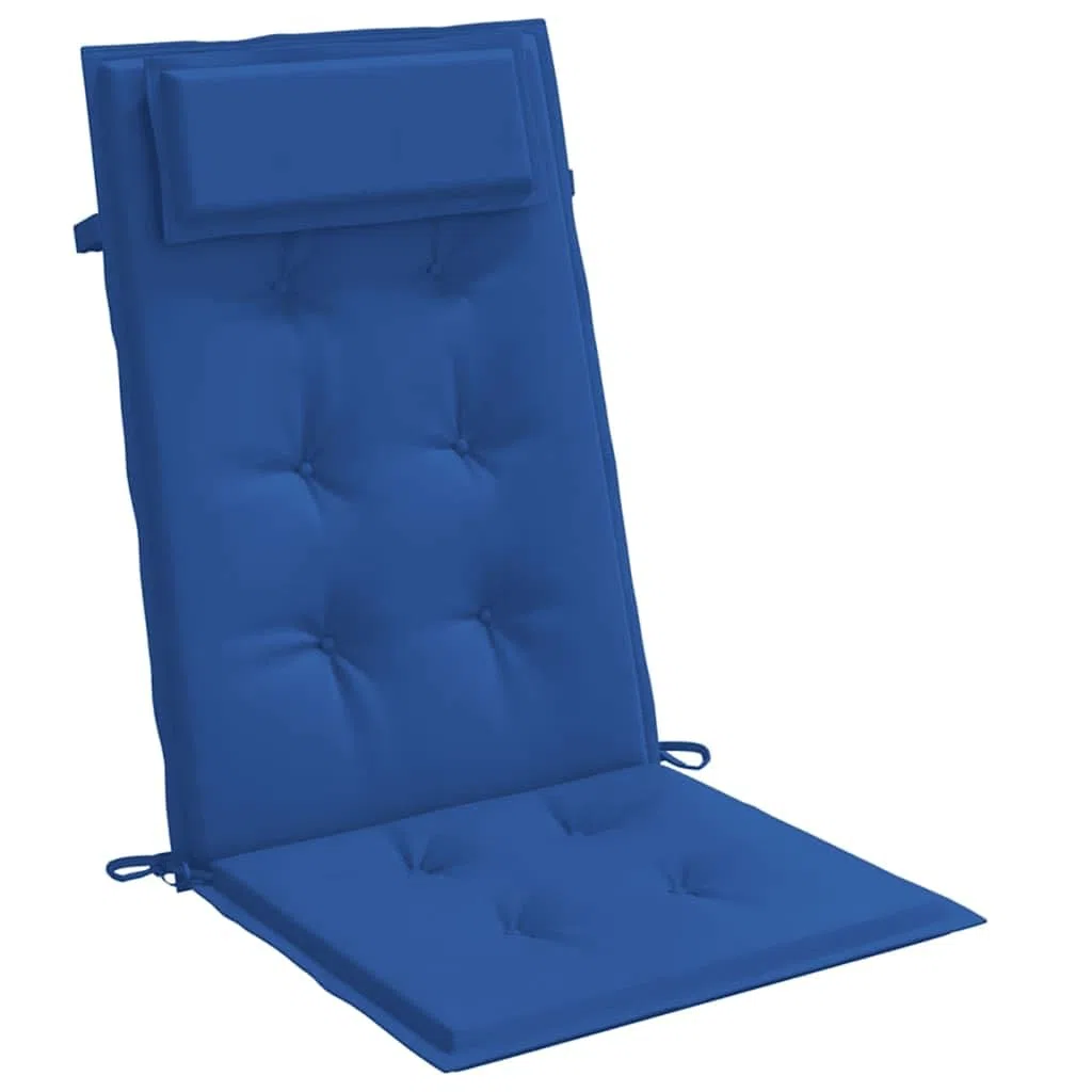 vidaXL Cuscini Sedia con Schienale Alto 6 pz Blu Reale Tessuto Oxford