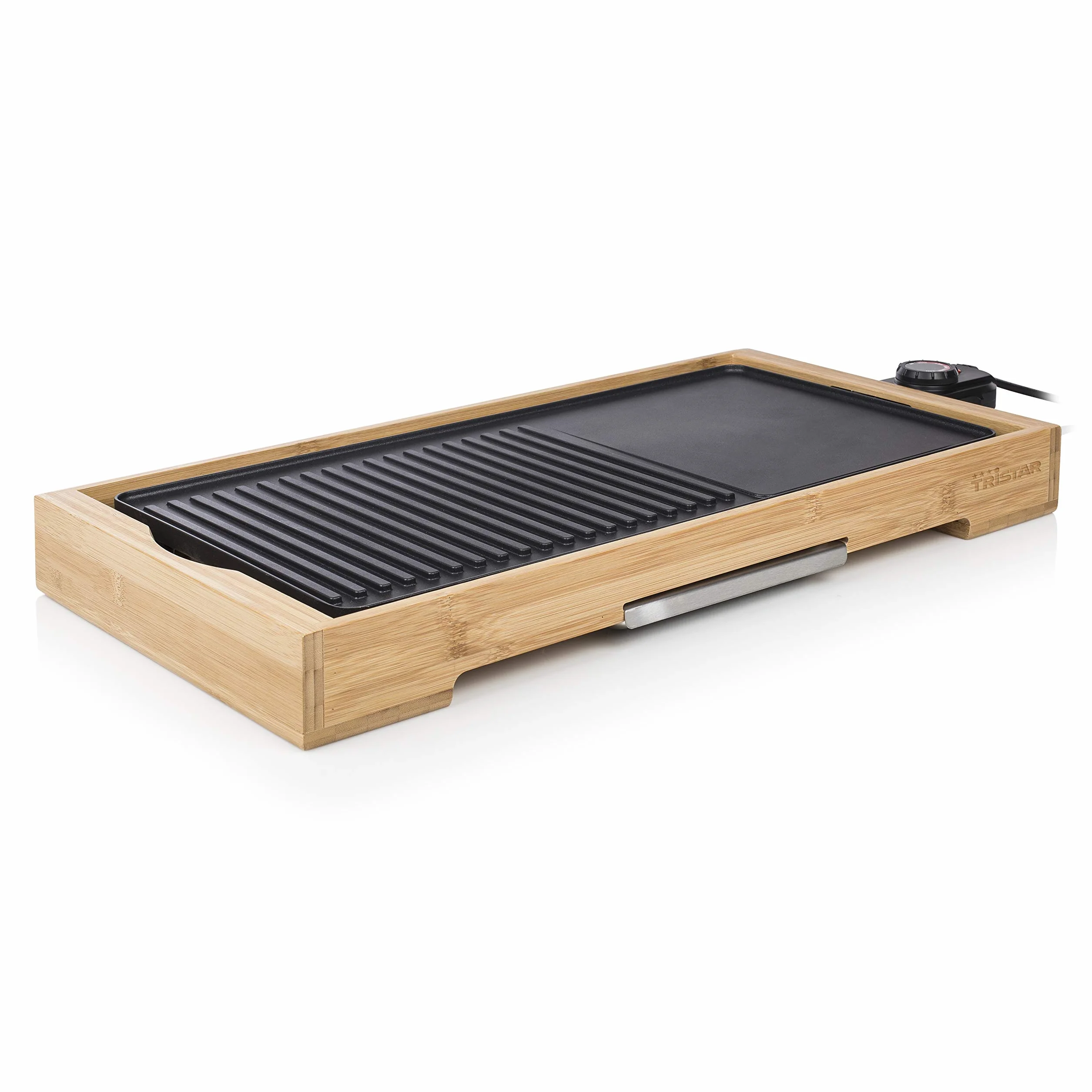 Tristar Piastra Elettrica Grill Bambù XL BP-2641, Nero