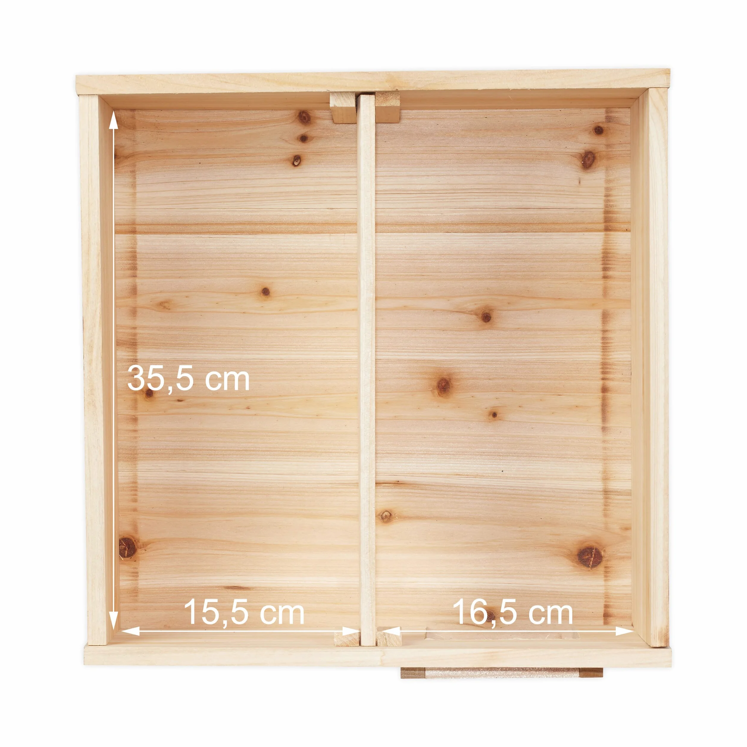 Relaxdays Casetta per Ricci in Legno, Rifugio da Giardino, 2 Scomparti, 21,5x40x40 cm, Tana Contro Predatori, Marrone