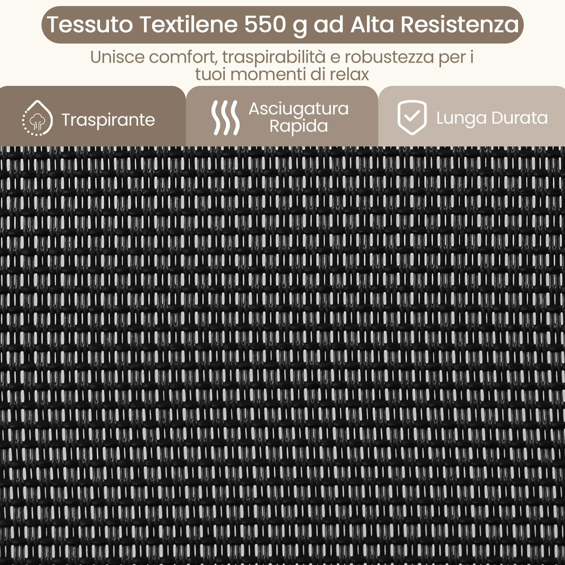 Sdraio da Giardino, Sdraio Lettino Prendisole Richiudibile, con Parasole, Cuscino Poggiatesta Removibile, Portabicchieri, Sdraio da Giardino con Schienale Regolabile, Lettino da Sole