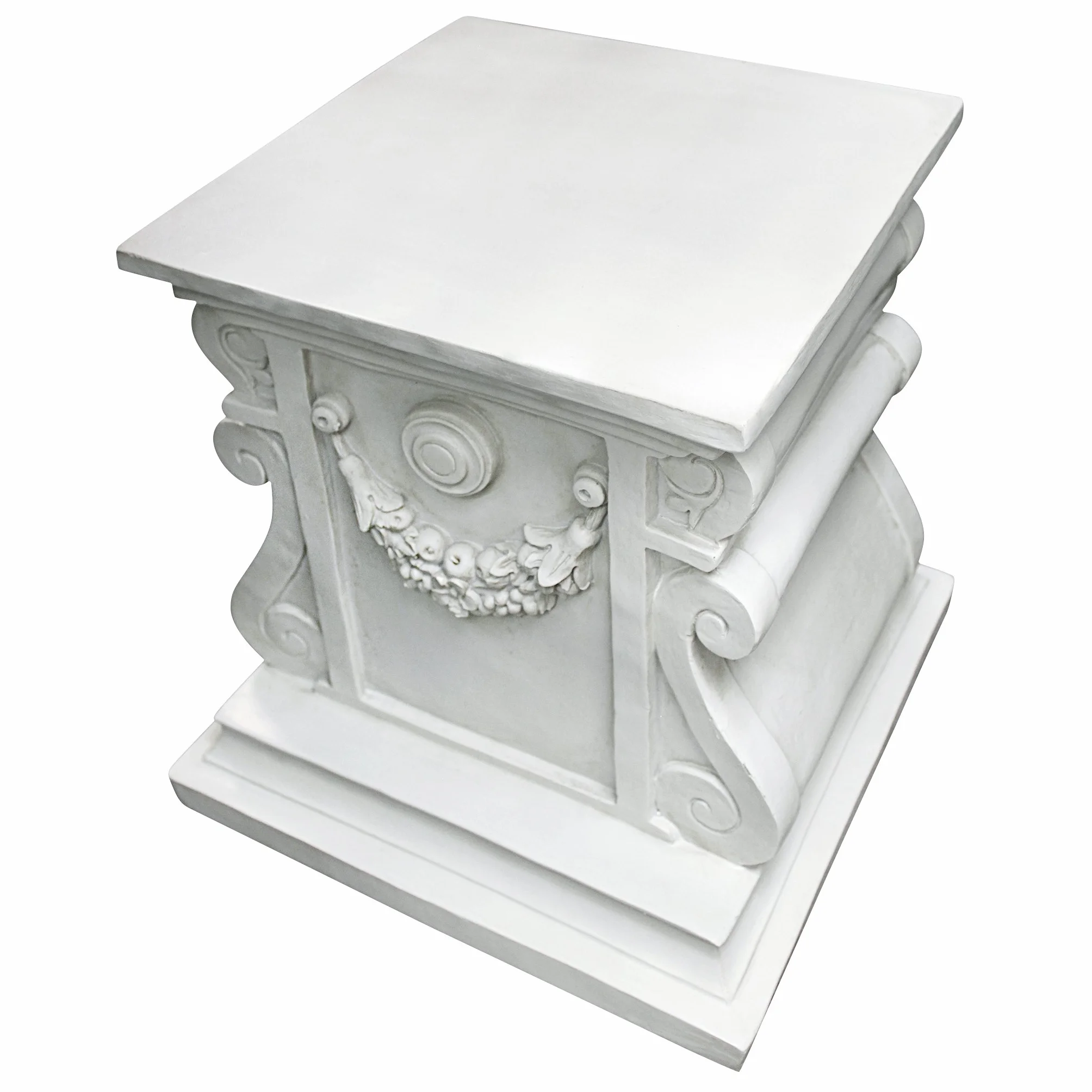 Design Toscano Statuario classico Piedistallo da giardino Base per rialzo, poliresina, 38 cm