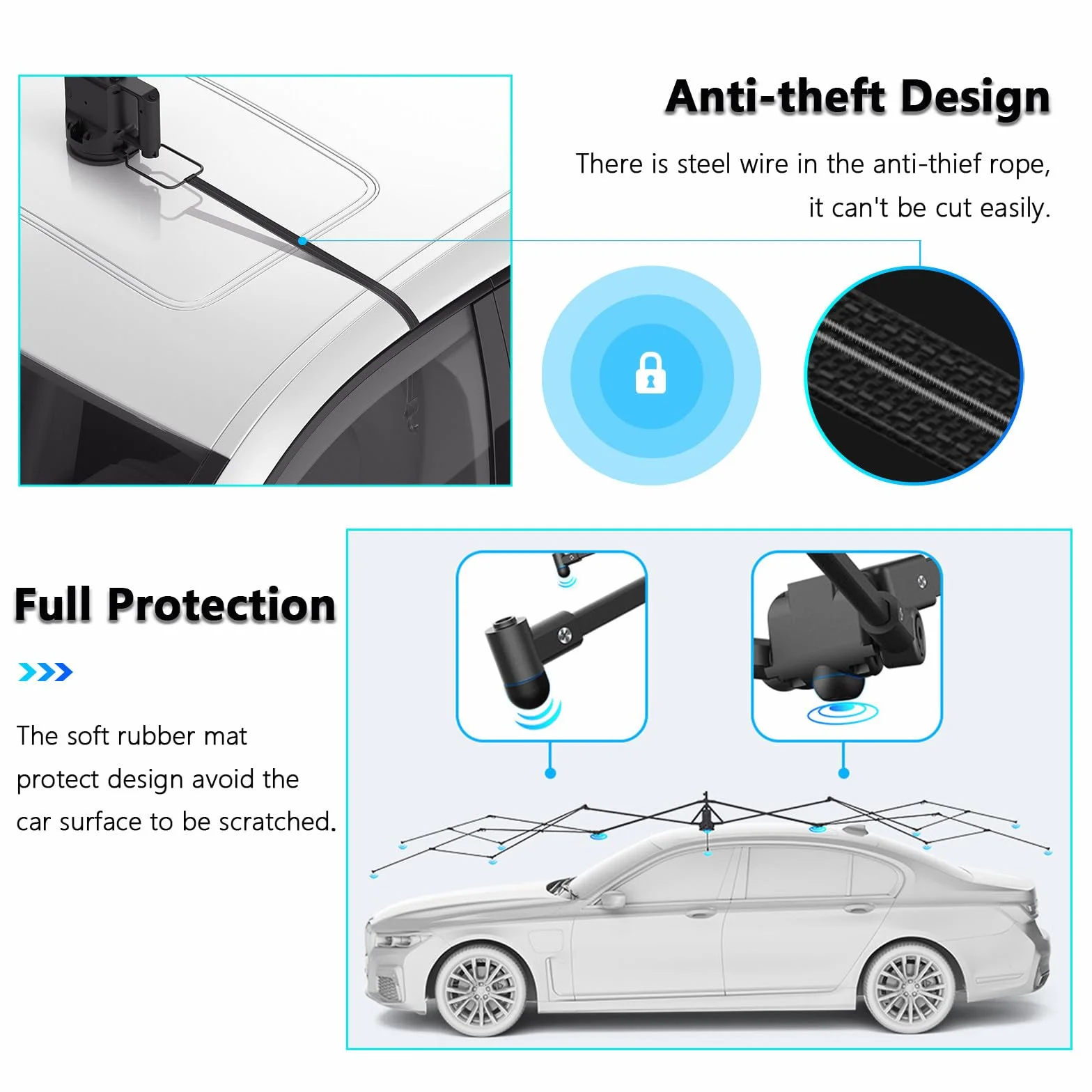 Tenda per Auto Universale, Posto Auto Coperto Mobile, Tenda per Auto Automatica, ombrellone per tettuccio per Auto per Tenda da Esterno, Adatto alla Maggior Parte dei Tipi di Auto,4.8m