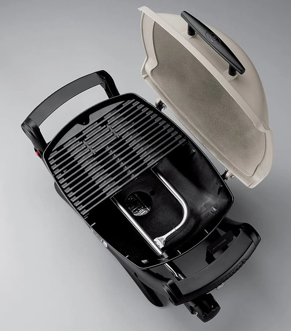 Weber Q1200 Barbecue a Gas Portatile, Griglia in Ghisa Smaltata 43 x 32 cm, Nero