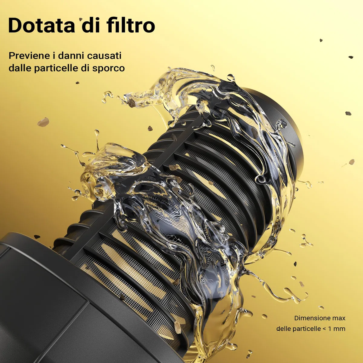 Wiltec Pompa da giardino 1200 W in acciaio inox 3800 l/h altezza mandata 48 m profondità 8 m con prefiltro