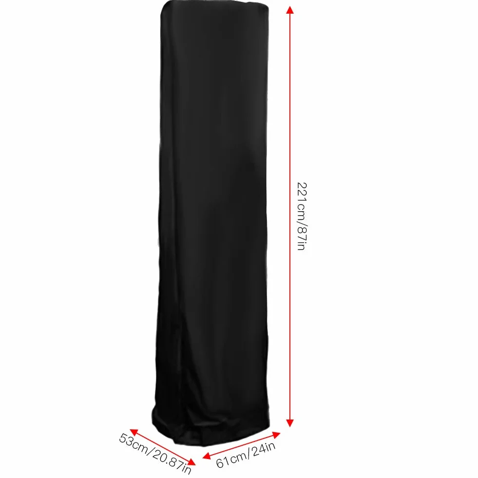 Ochrona przeciwkurzowa na grzejnik tarasowy 81,5x225 cm Czarny