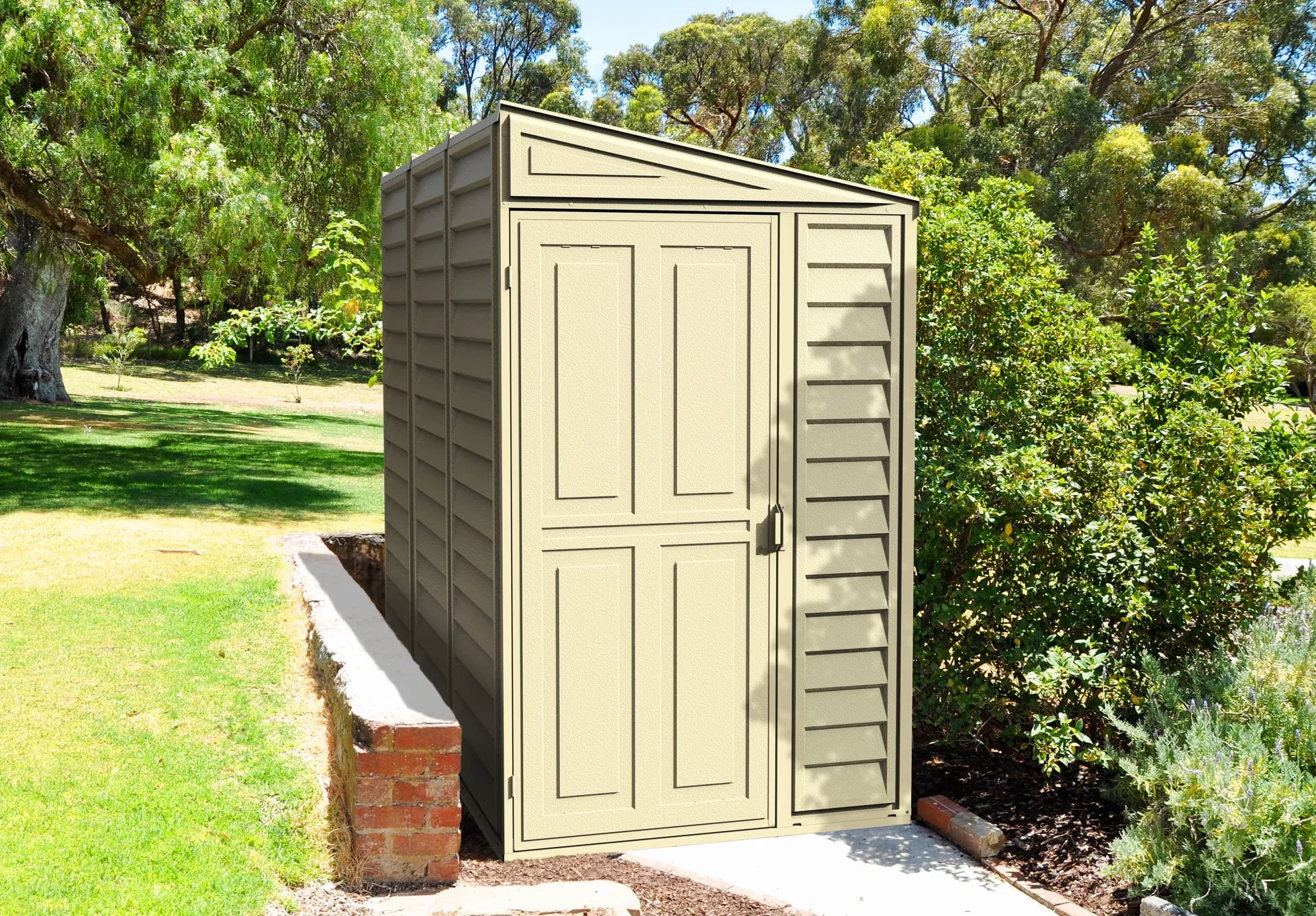 Duramax Plastica Sidemate Shed 1.2 x 2.4 m Avorio