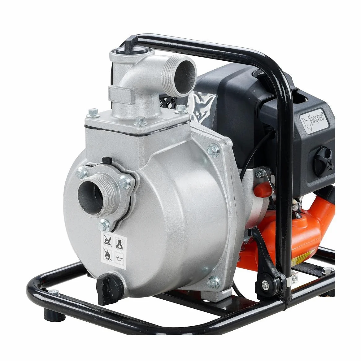 FUXTEC pompa d'acqua a benzina FX-WP152 con 15.000 l di portata e max. prevalenza 35 m pompa da giardino