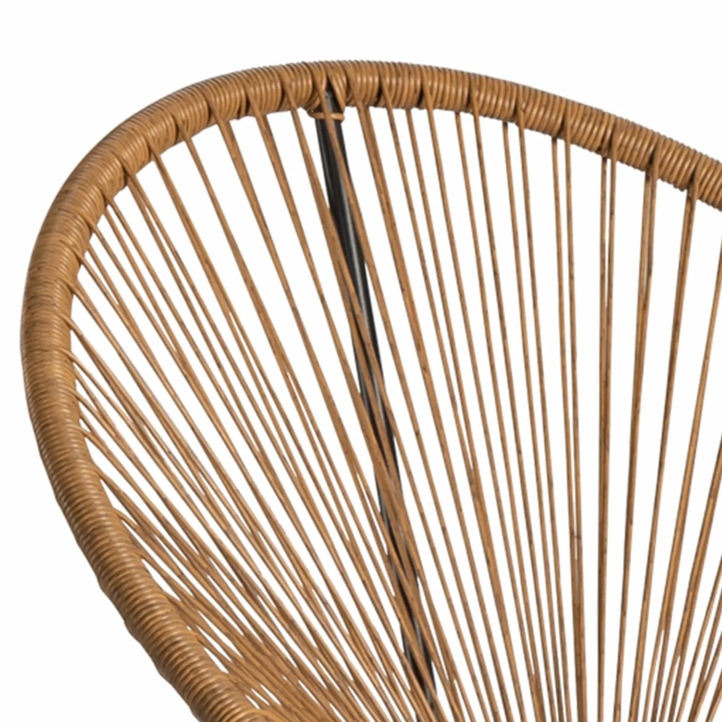 Set mobili da Giardino Izmir Tavolo 2 poltrone Corda Effetto Rattan