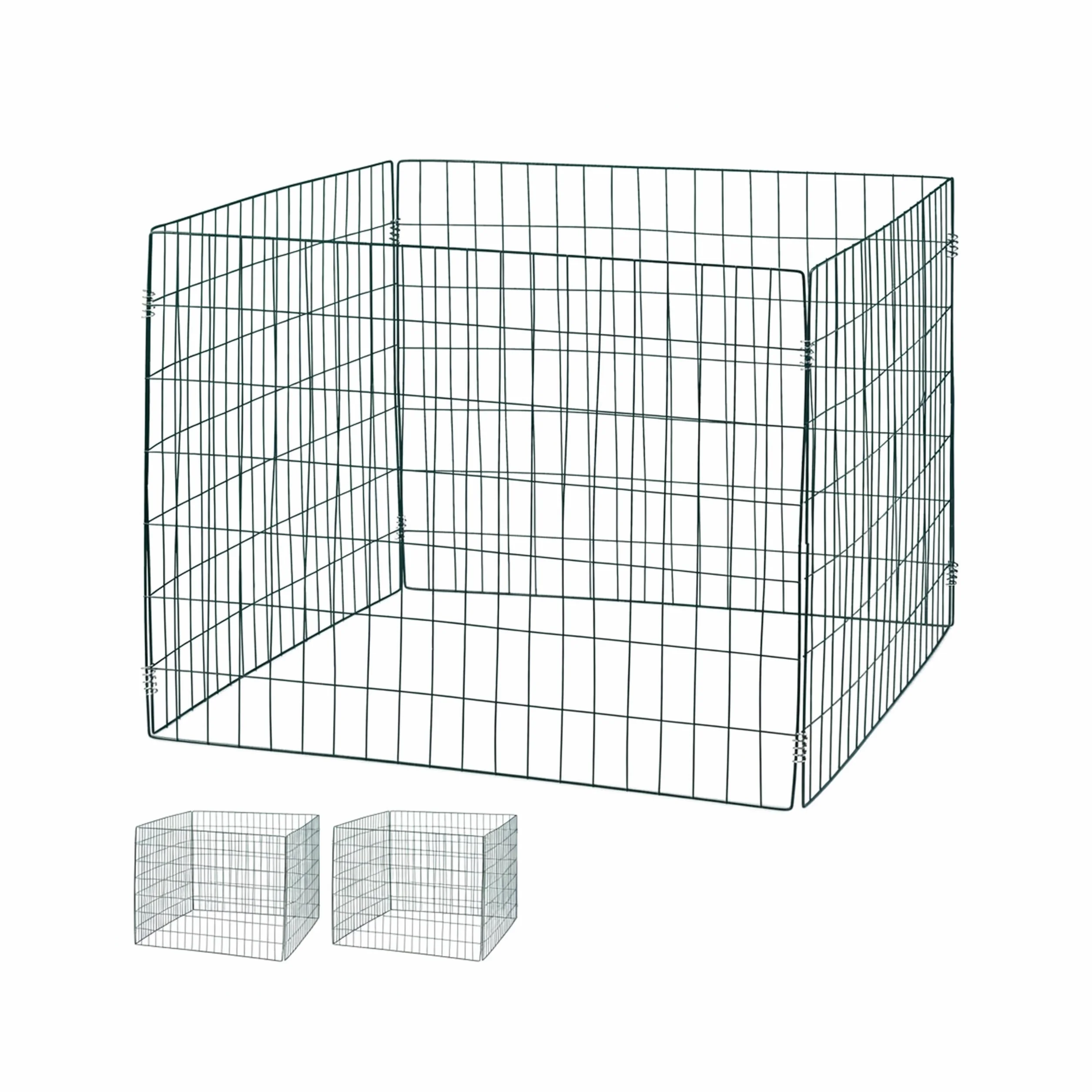 Relaxdays Compostiera in Metallo, Set da 3, per Compost da Giardino, Contenitore Grande, 560 k, Fogliame, Verde Scuro