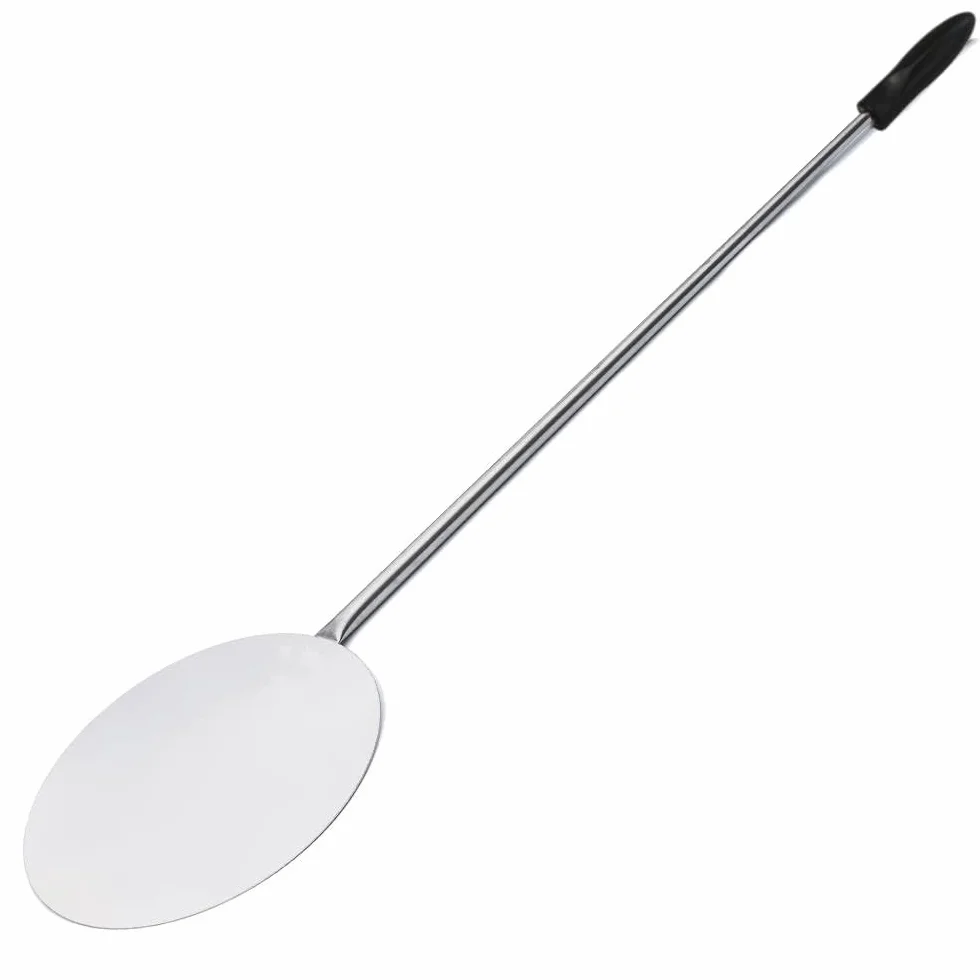 Giemme Set Completo Pale da Pizza Acciaio 33 cm Forno 100-110 cm Pala Rettangolare 33×38 cm Palino Tondo Ø22 cm Manico 112 cm