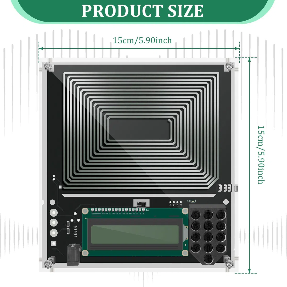 Schumann Generatore di Risonanza Onde 0,01-30000 Hz, Onde Quadrate Regolabili, Generatore Frequenze Ultra Basse 7,83 Hz