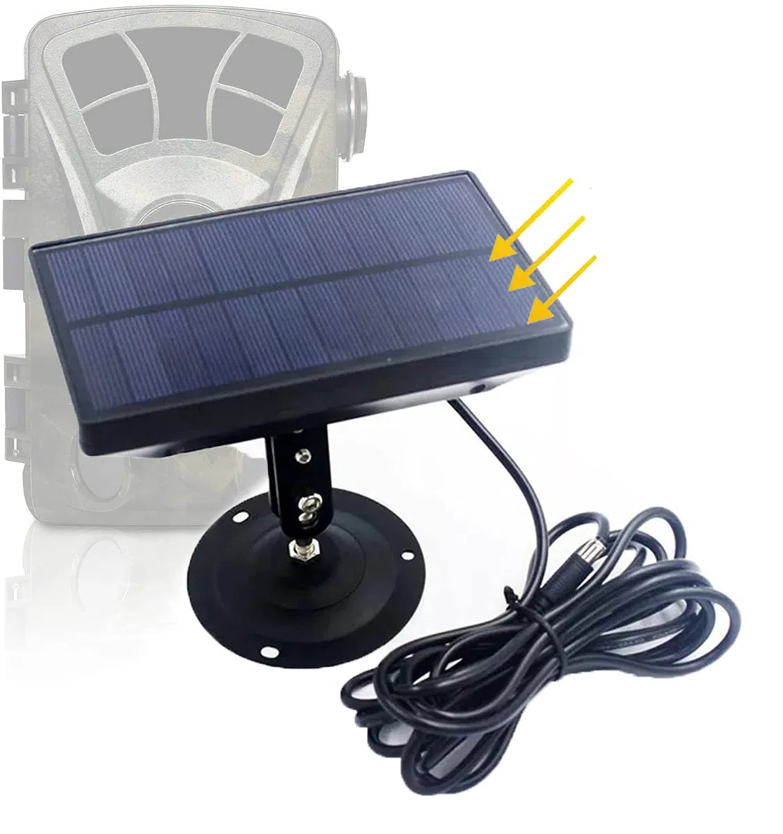 Pannello Solare Fotocamera Caccia DC 9V 2400mAh IP54 Impermeabile Caricatore Portatile