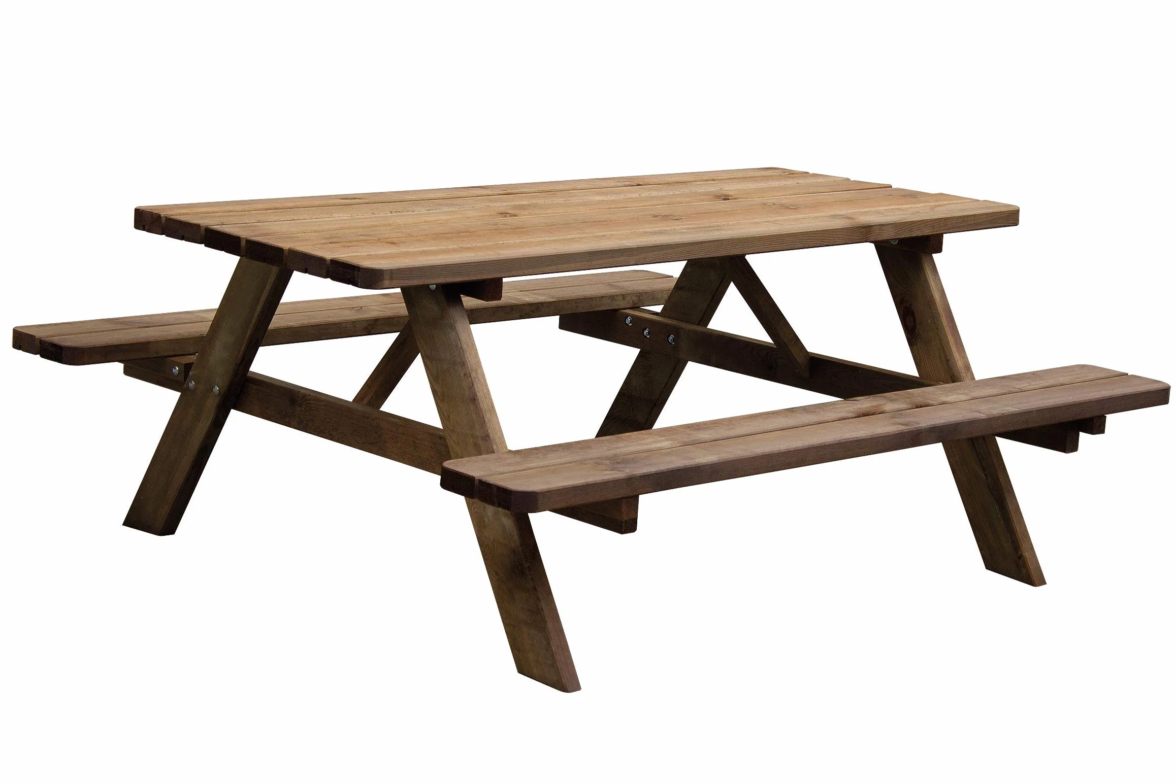 AVANTI TRENDSTORE Tavolo da picnic VERENA esterno legno massiccio LAP 177x72x157 cm