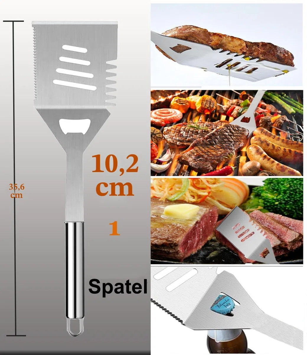 Set grigliata barbecue,BBQ utensili barbecue kit professionale,21pcs barbecue accessori in acciaio inossidabile,veleno per gli uomini.set di attrezzi bbq per barbecue da campeggio esterno